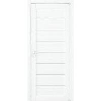 Межкомнатная дверь Uberture серия Eco-Light 2125 велюр белый со стеклом сатин
