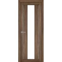 Межкомнатная дверь Uberture серия Eco-Light 2191 велюр серый со стеклом сатин