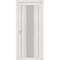 Межкомнатная дверь Uberture серия Eco-Light 2191 велюр капучино со стеклом сатин