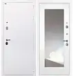 Входная дверь металлическая Интекрон Колизей White / Зеркало ФЛЗ-М белая матовая