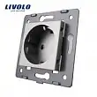 Модуль розетки электрической Livolo серый VL-C7-C1EU-15