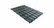 Металлочерепица Grandline Классик 0.45 Drap RAL 7016 антрацитово-серый