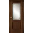 Межкомнатная дверь La Porte серия Classic модель 300.3 красное дерево со стеклом Мари