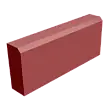 Бордюр тротуарный красный 500x200 мм