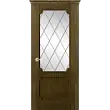 Межкомнатная дверь La Porte серия New Classic модель 200.3 дуб коньяк со стеклом Ромб