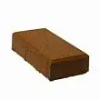 Резиновая плитка Кирпич 10x20 см коричневая