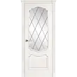 Межкомнатная дверь La Porte серия Classic модель 300.4 ясень бланко со стеклом Ромб