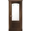 Межкомнатная дверь La Porte серия Classic модель 300.2 красное дерево со стеклом Дана