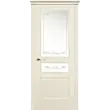 Межкомнатная дверь La Porte серия New Classic модель 200.2 эмаль слоновая кость с матовым стеклом Крит