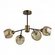 Люстра потолочная Lumion Odell 5649/4C 4*60W черный, бронза