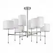Люстра потолочная Lumion Latti цвет хром, белый арт. 6589/8C  8*40W E14
