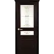 Межкомнатная дверь La Porte серия New Classic модель 200.2 ясень браун витраж с бевелсами Танго