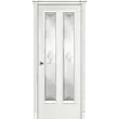 Межкомнатная дверь La Porte серия Classic модель 300.8 ясень бланко со стеклом Рим