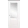 Межкомнатная дверь La Porte серия New Classic модель 200.1 эмаль белая матовое стекло Эльза