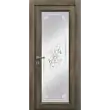 Межкомнатная дверь La Porte серия Master модель 400.1 табакко стекло Милена