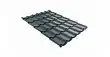 Металлочерепица Grandline Классик 0.5 Satin RAL 7016 антрацитово-серый