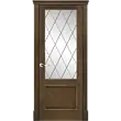 Межкомнатная дверь La Porte серия New Classic модель 200.1 дуб миндаль со стеклом Ромб