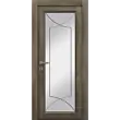 Межкомнатная дверь La Porte серия Master модель 400.1 табакко стекло Софт
