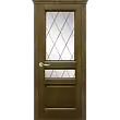 Межкомнатная дверь La Porte серия New Classic модель 200.2 дуб коньяк со стеклом Ромб