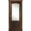 Межкомнатная дверь La Porte серия Classic модель 300.2 красное дерево со стеклом Монро