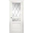 Межкомнатная дверь La Porte серия New Classic модель 200.2 ясень бланко со стеклом Ромб