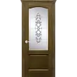Межкомнатная дверь La Porte серия New Classic модель 200.4 дуб коньяк витраж с бевелсами Бриз