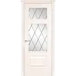 Межкомнатная дверь La Porte серия Classic модель 300.6 ясень карамель со стеклом Ромб