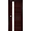 Межкомнатная дверь La Porte серия Modern модель 100.2S ясень браун со стеклом