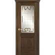Межкомнатная дверь La Porte серия Classic модель 300.3 дуб миндаль витраж с бевелсами Аллегро