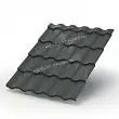 Металлочерепица МП Монтекристо-XL (PURETAN-20-RR23-0.5) RR23 Темно-серый