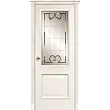 Межкомнатная дверь La Porte серия Classic модель 300.3 ясень карамель витраж с бевелсами Аллегро