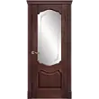 Межкомнатная дверь La Porte серия Classic модель 300.4 красное дерево со стеклом Джулия
