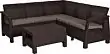 Комплект мебели Keter Corfu Relax Set коричневый 17202123