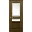 Межкомнатная дверь La Porte серия New Classic модель 200.2 дуб коньяк со стеклом квадро