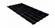 Металлочерепица Grandline Кредо 0.45 Drap RAL 9005 черный