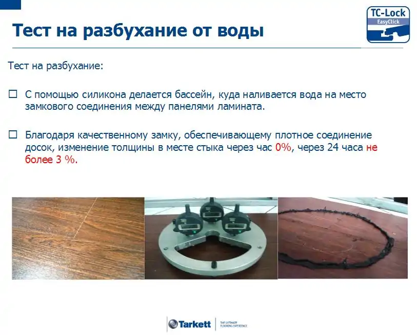 Тест на разбухание