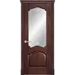 Межкомнатная дверь La Porte серия Classic модель 300.5 красное дерево со стеклом Аллегро