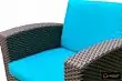 Комплект чехлов на подушки для мебели Rattan Premium нео изумруд