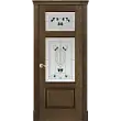 Межкомнатная дверь La Porte серия Classic модель 300.6 дуб миндаль с витражом Корсо