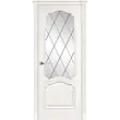 Межкомнатная дверь La Porte серия Classic модель 300.5 ясень бланко со стеклом Ромб