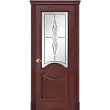Межкомнатная дверь La Porte серия Classic модель 300.7 красное дерево со стеклом Лувр