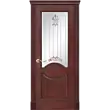 Межкомнатная дверь La Porte серия Classic модель 300.7 красное дерево контур с заливкой Камелия