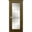 Межкомнатная дверь La Porte серия New Classic модель 200.6 дуб коньяк со стеклом Грани