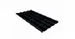 Металлочерепица Grandline Камея 0.45 Drap RAL 9005 черный