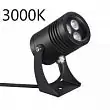 Фасадный поворотный светильник на 360° Odeon Light Nature LED CREE 6W 3000K черный, арт. 6648/6WA3