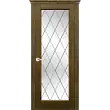 Межкомнатная дверь La Porte серия New Classic модель 200.6 дуб коньяк со стеклом Ромб