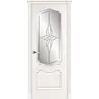 Межкомнатная дверь La Porte серия Classic модель 300.4 ясень бланко со стеклом Эстет