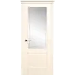 Межкомнатная дверь La Porte серия New Classic модель 200.1 эмаль слоновая кость матовое стекло Эльза