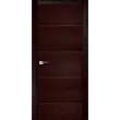Межкомнатная дверь La Porte серия Modern модель 100.2 ясень браун глухая