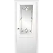 Межкомнатная дверь La Porte серия New Classic модель 200.1 ясень бланко витраж с бевелсами Румба